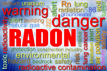 Illustration word cloud Radon