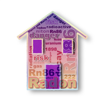 Illustration Radon im Haus
